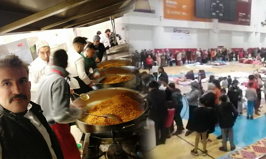 EBYÜ Öğrencileri Günlük 3000 Depremzede’ye Yemek Pişiriyor