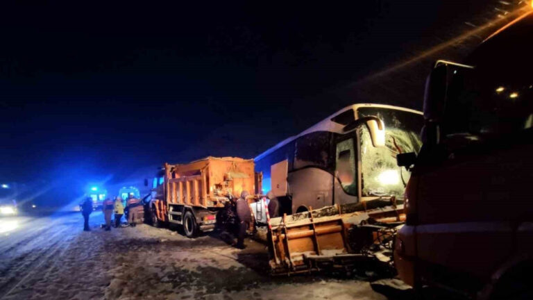 Erzincan’da zincirleme trafik kazası: 8 yaralı