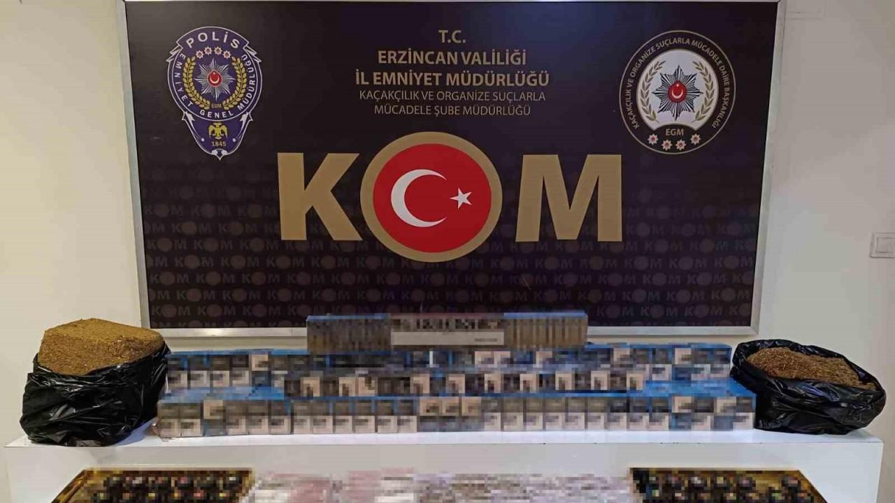 Erzincan’da Kaçak Tütün Operasyonu