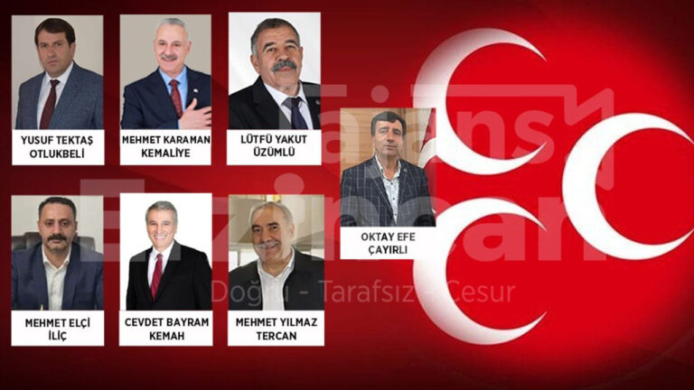 MHP Erzincan İlçe Adaylarını Açıkladı