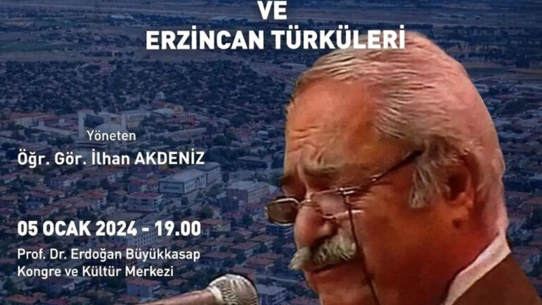 EBYÜ’den Turan Engin’i Anma Gecesi ve Erzincan Türküleri Konseri