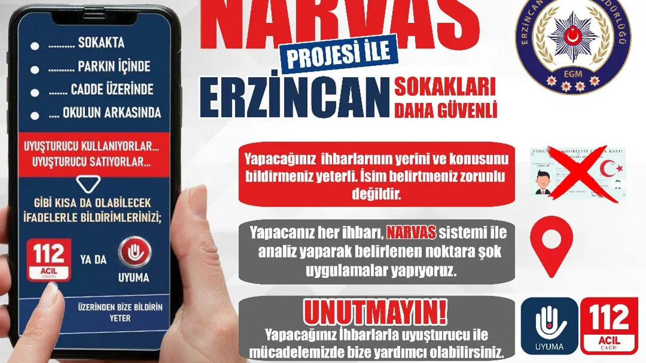 NARVAS Projesi ile Erzincan Sokakları Daha Güvenli