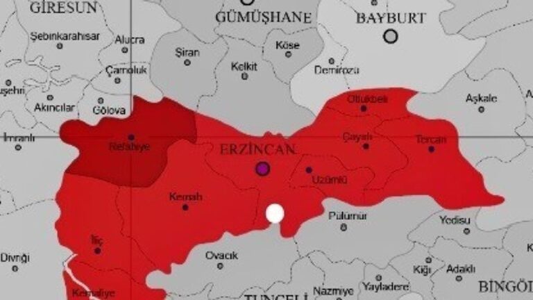 Tercan’da 10 Dakika Aralıkla 2 Deprem Meydana Geldi