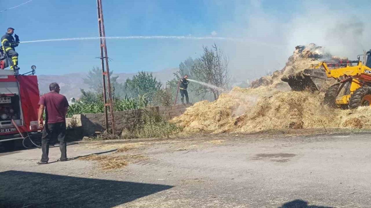 Güllüce’de Saman Yangını