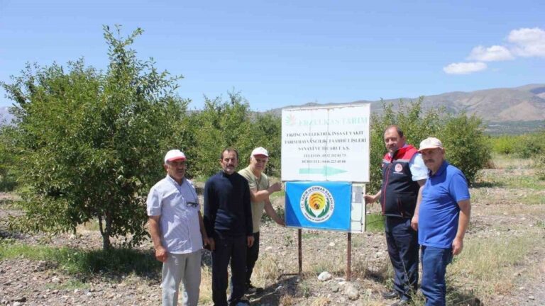 Erzincan’da Bahçelere Mavi Bayrak