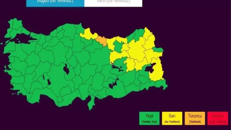 Dikkat! Erzincan İçin “Sarı Kod” Uyarısı Devam Ediyor