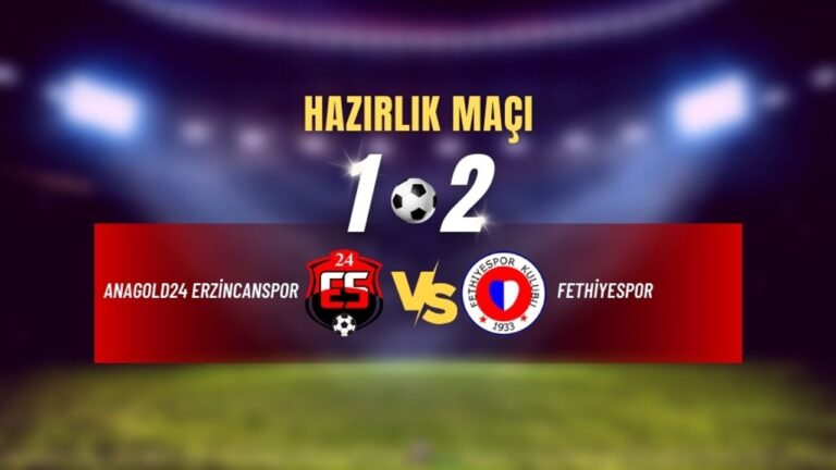 Erzincanspor İlk Hazırlık Maçında Mağlup Oldu