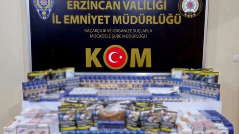 Erzincan’da Kaçak Sigara Operasyonu