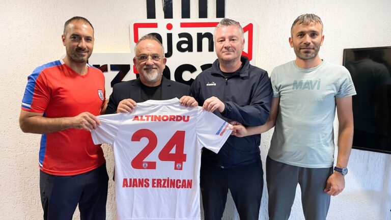 Altınordu Futbol Okulu’ndan Ajans Erzincan’a Ziyaret