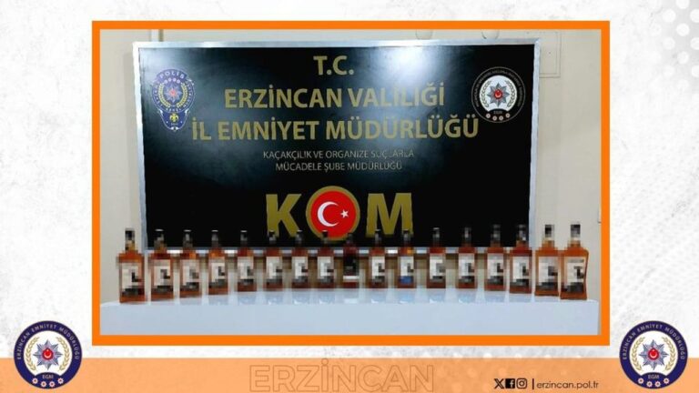 Erzincan’da Yine Kaçak İçki