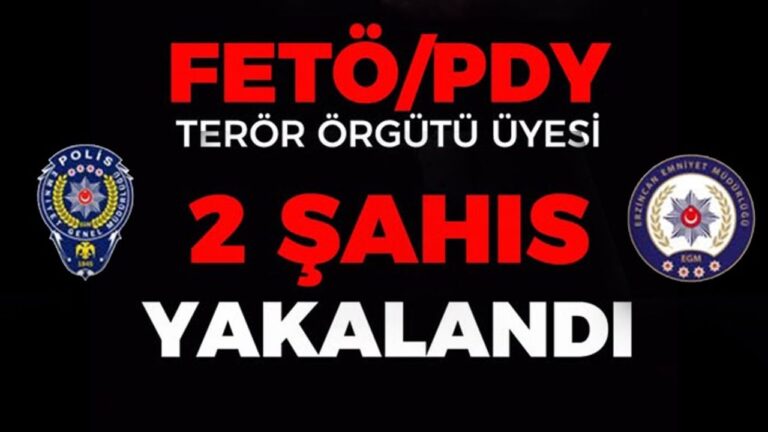 Erzincan’da FETÖ/PDY Operasyonu