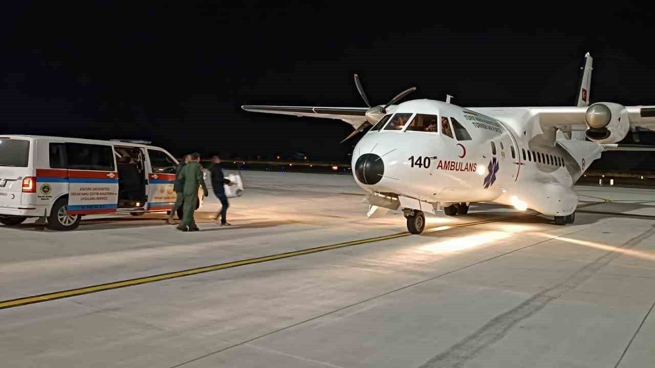 Askeri Ambulans Uçakla Erzincan’a Organ Nakli