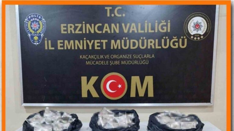 Erzincan’da 200 bin TL Değerinde Kaçak Tütün Ele Geçirildi