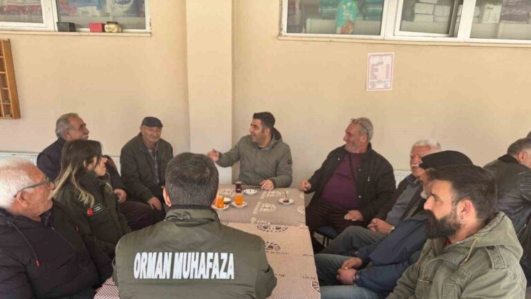 Erzincan’da Orman Ekipleri Halkı Bilgilendiriyor