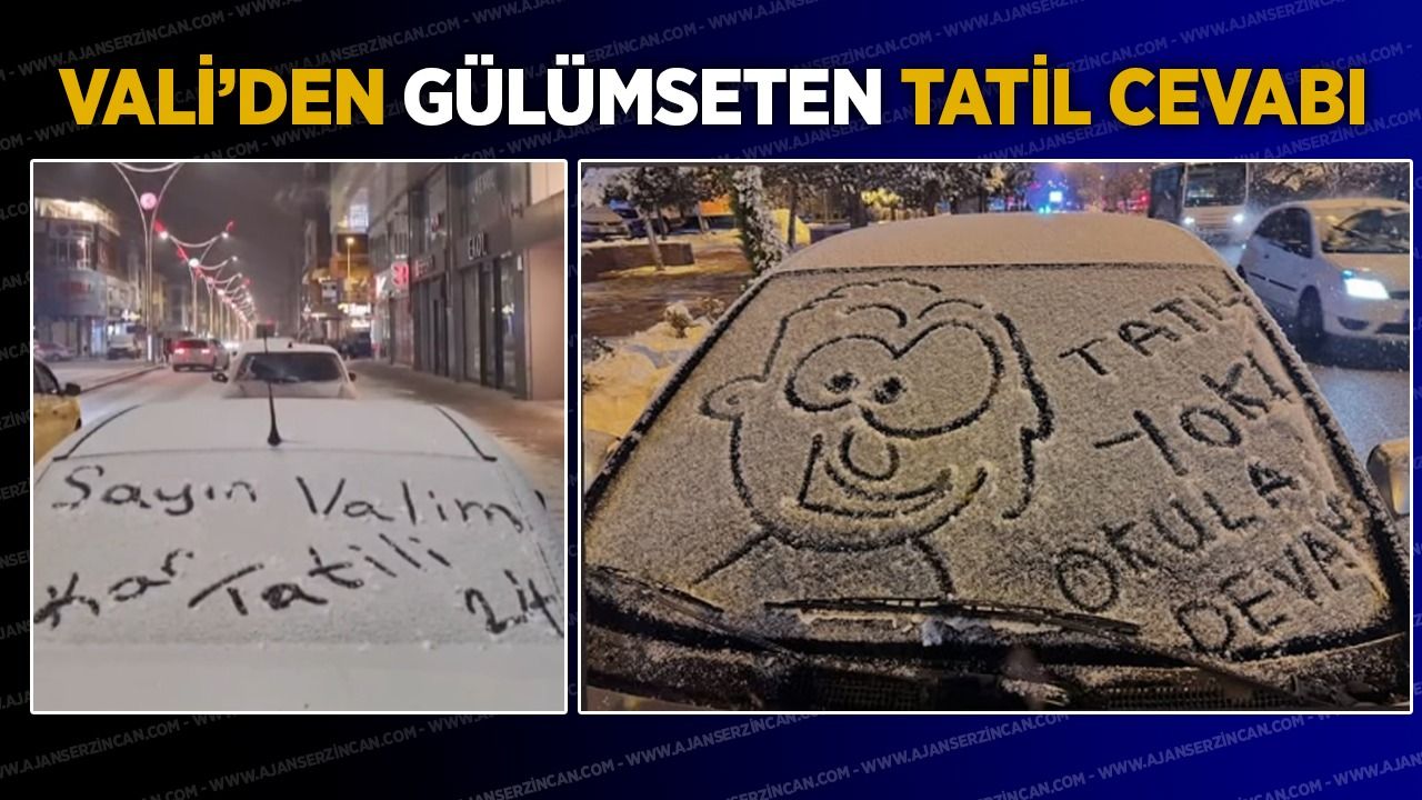 Vali’den Gülümseten Kar Tatili Cevabı