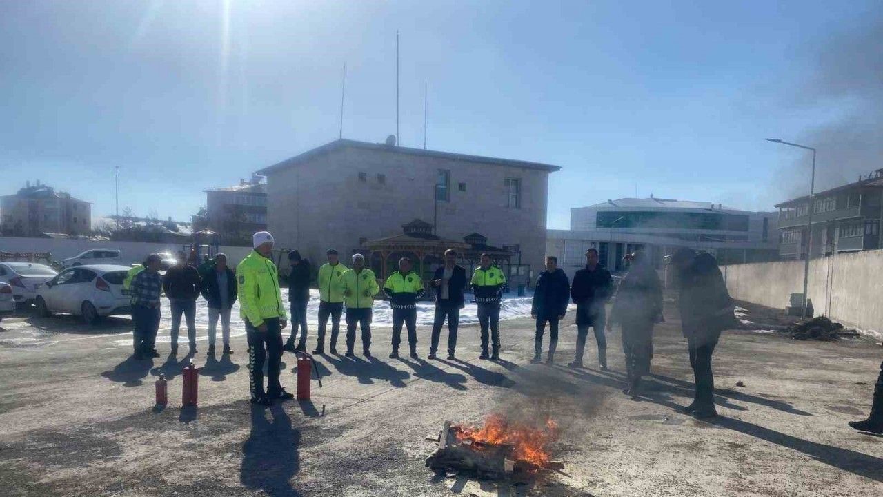 İtfaiyeden Polislere “Yangın Güvenliği Eğitimi”