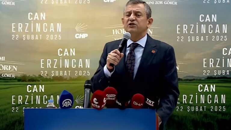 CHP Genel Başkanı Özgür Özel Erzincan’da