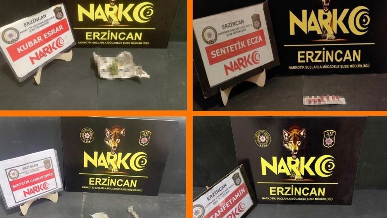 Erzincan’da Zehir Taciri 4 Şüpheli Yakalandı