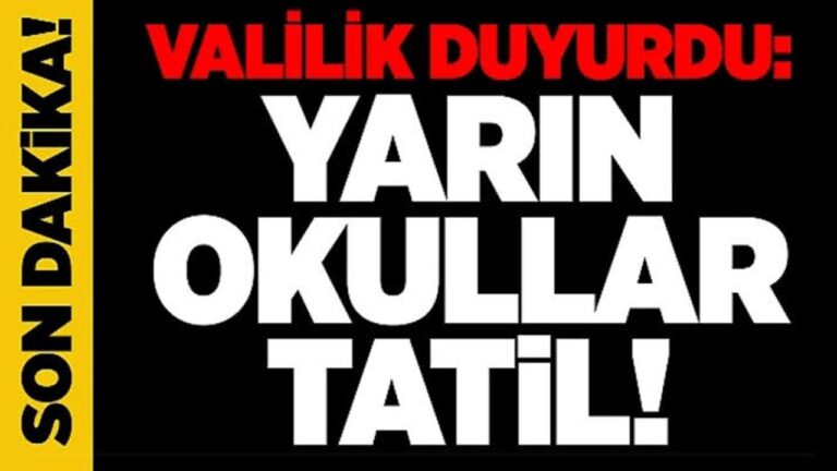 Erzincan’da Kar Yağışı Sebebiyle 21 Mart’ta Okullar Tatil Edildi