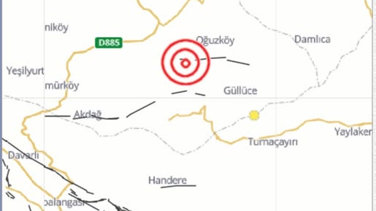 Kelkit’teki Deprem Erzincan’da Hissedildi; 4.2