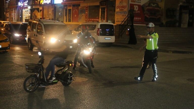 Erzincan’da 11 Motosiklet Trafikten Men Edildi