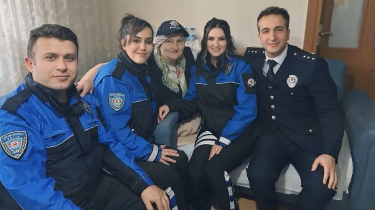 Suzan teyzeye emniyetten doğum günü sürprizi