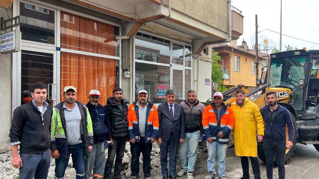 Başkan Aksun, Sahada Görev Yapan Personelleri Denetledi