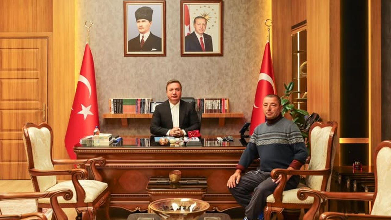 Vali Aydoğdu Gönül Adamı Alacalı Aşır’ı Misafir Etti