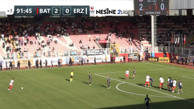 Erzincanspor Son Maçında Batman Petrolspora 2-0 Mağlup Oldu