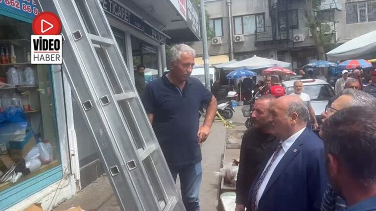 Milletvekili Karaman Yangında Zarar Gören Esnafı Ziyaret Etti