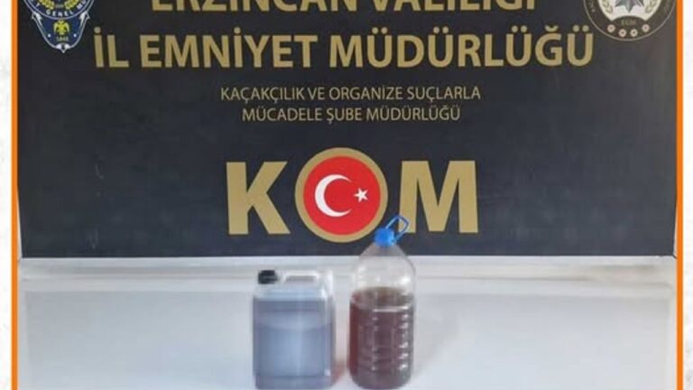 Erzincan’da El Yapımı Viski Ele Geçirildi