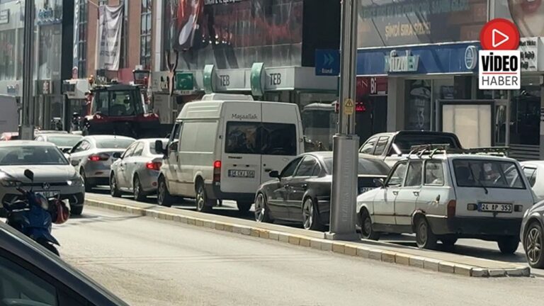 Nermi Tonbul Caddesi’nde Sabah Saatlerinde Trafik Yoğunluğu