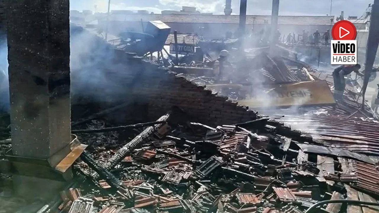 Buğday Meydanı Yangınında Hasar Büyük