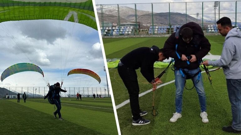 Üniversite Genç Kanatlar Kulübü, Yamaç Paraşütü Deneyimi Yaşadı