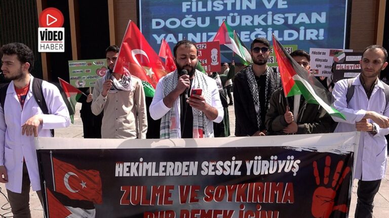 Hekimlerden Sessiz Yürüyüş; “Zulme ve Soykırıma Dur Demek İçin”