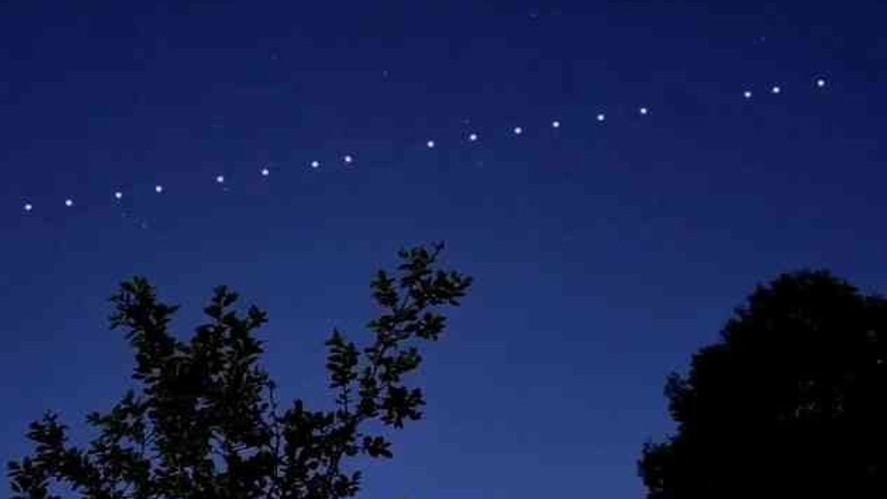 Erzincan Semalarında Işıklı Cisimleri Görenler Şaşkınlık Yaşadı