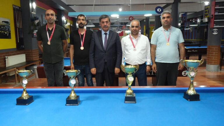 Bilardo İl Birinciliği Turnuvası Düzenlendi