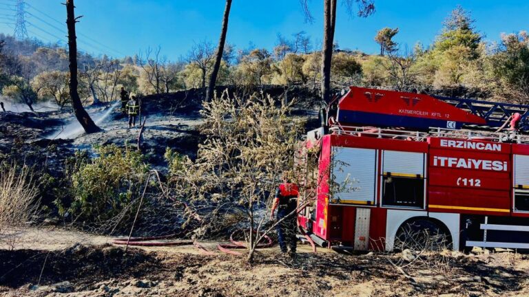 Erzincan İtfaiyesi Hatay’daki Orman Yangınına Müdahale İçin Bölgede