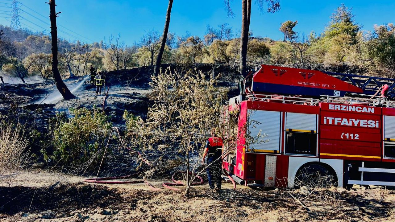 Erzincan İtfaiyesi Hatay’daki Orman Yangınına Müdahale İçin Bölgede