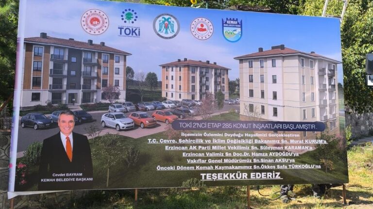 Kemah’ta TOKİ 2. Etap Konut Projesi Başladı