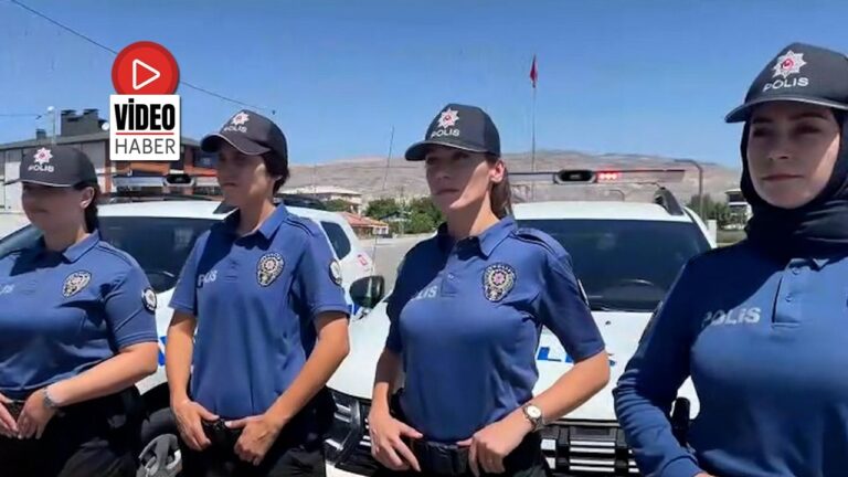 Erzincan’da Kadın Polisler Görev Başında