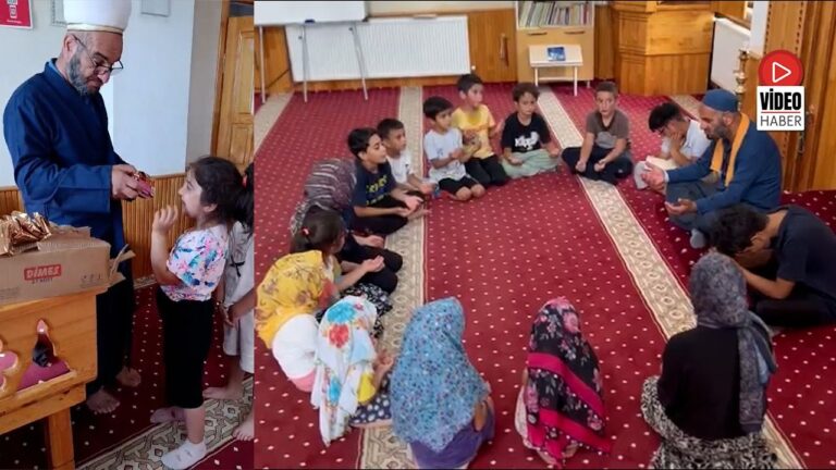 Erzincan’da Kur’an Kursu Öğrencilerine İmamdan İkram