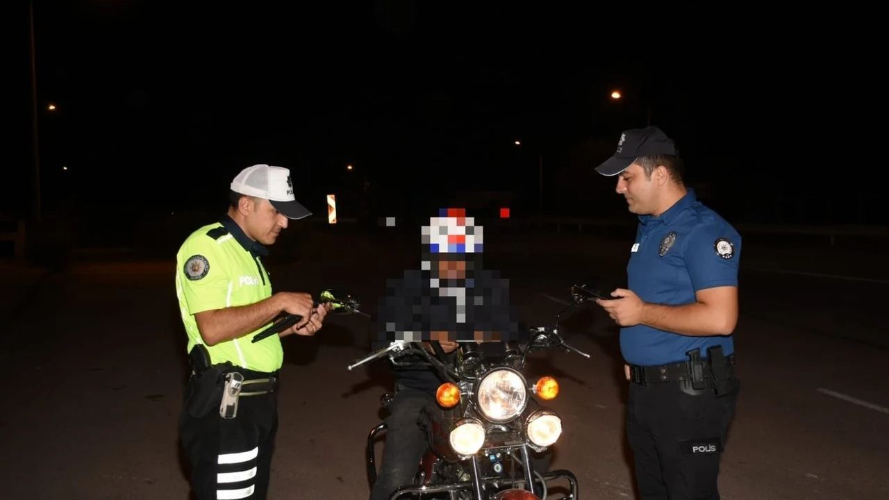 Erzincan’da Motosikletlilere Sıkı Denetim
