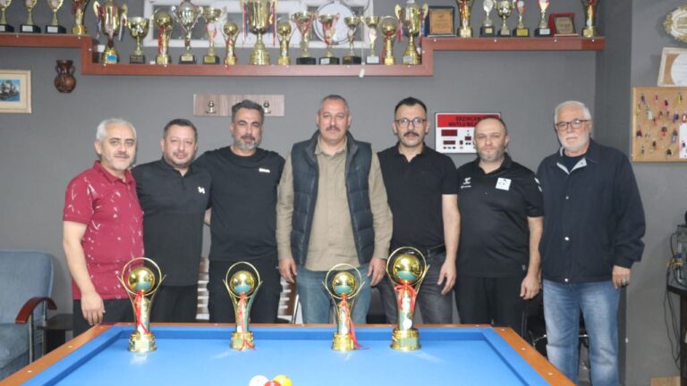 3 Bant Bilardo Bölge Şampiyonası Erzincan’da Yapıldı