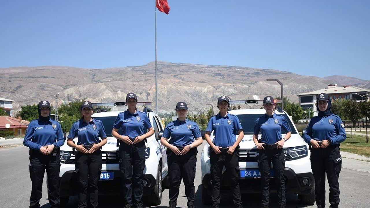 Erzincan’ın Kadın Polisleri 7/24 Görevlerinin Başında, Halkın Yanında