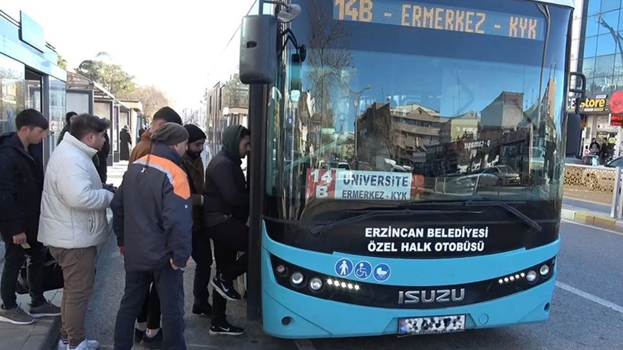 Erzincan’da Öğrencilere Ulaşım Desteği