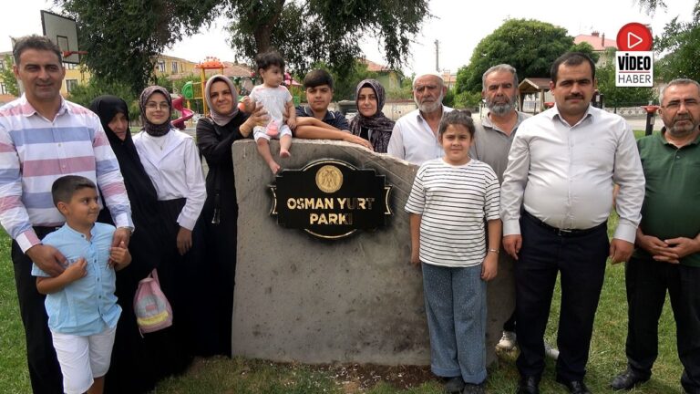 Terör Şehidi Osman Yurt’un İsmi Parkta Yaşatılacak