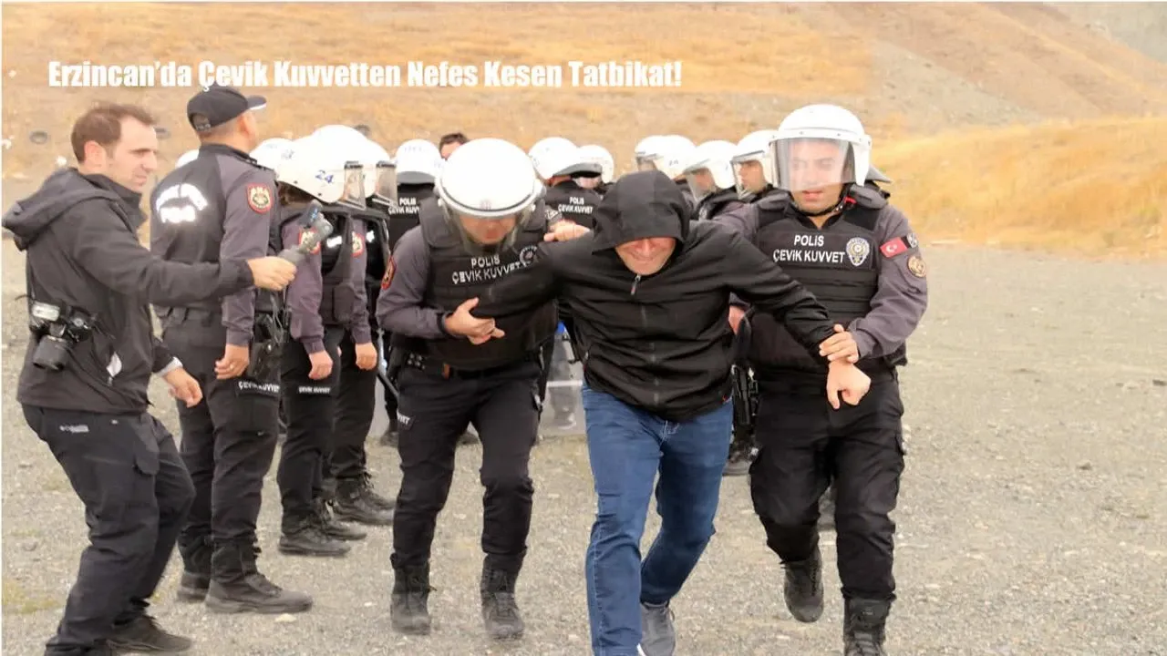 Çevik Kuvvet Polisinin Tatbikatı Gerçeği Aratmadı