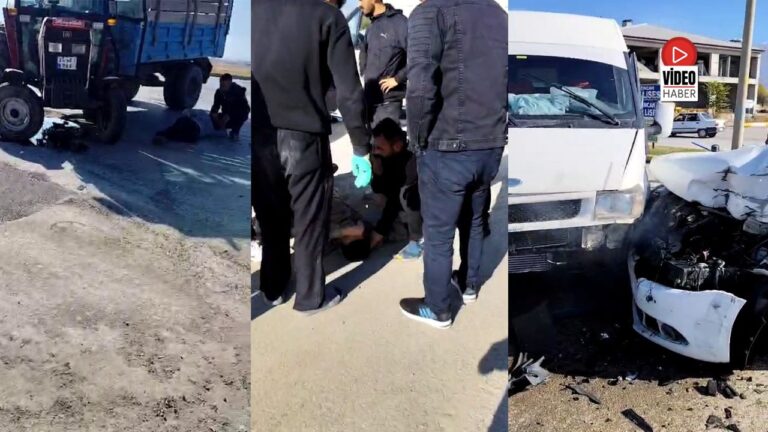 Kamu Lojmanları Kavşağında Zincirleme Kaza; 2 Yaralı