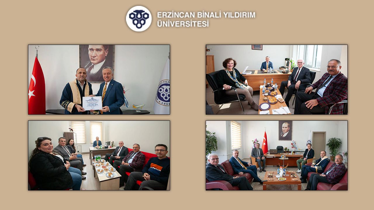 Prof. Dr. Levent, Yeni Profesör ve Doçentleri Ziyaret Ederek Tebrik Etti